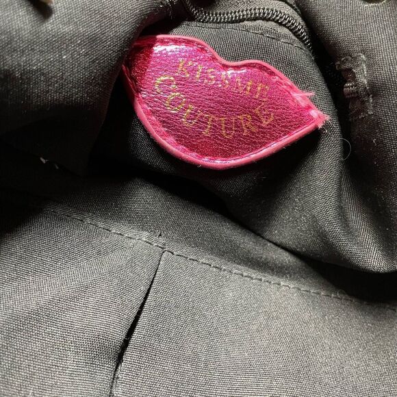 Kiss me Couture Satiny Embroidered Backpack Large - Picture 8 of 8